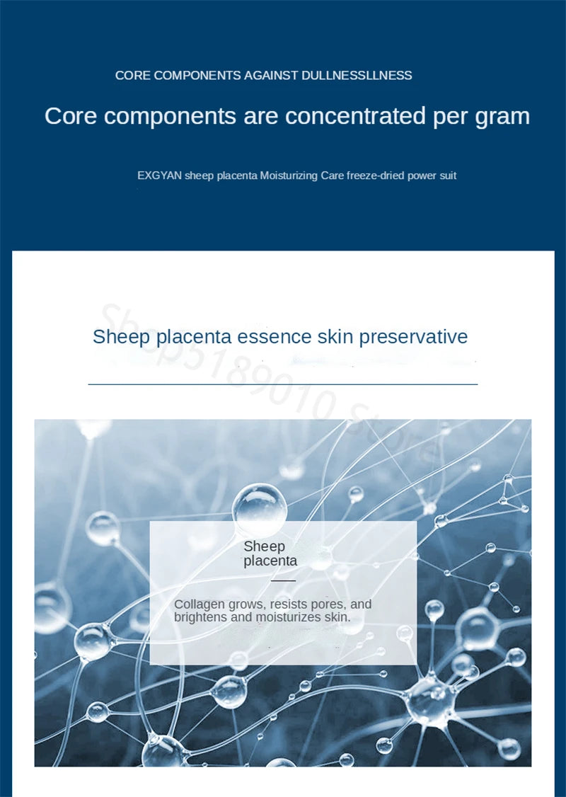 44PCS Sheep Placenta Oligopeptide Freeze-Dried Skin Care