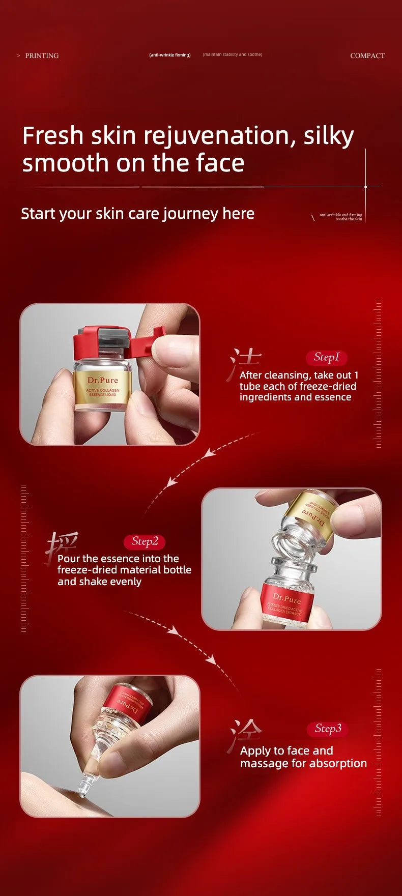 Bio-Active 6D Collagen Freeze-Dried Powder & Essence.