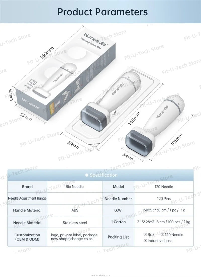 new adjustable derma stamp microneedle 120 pins skin care derma stamp.