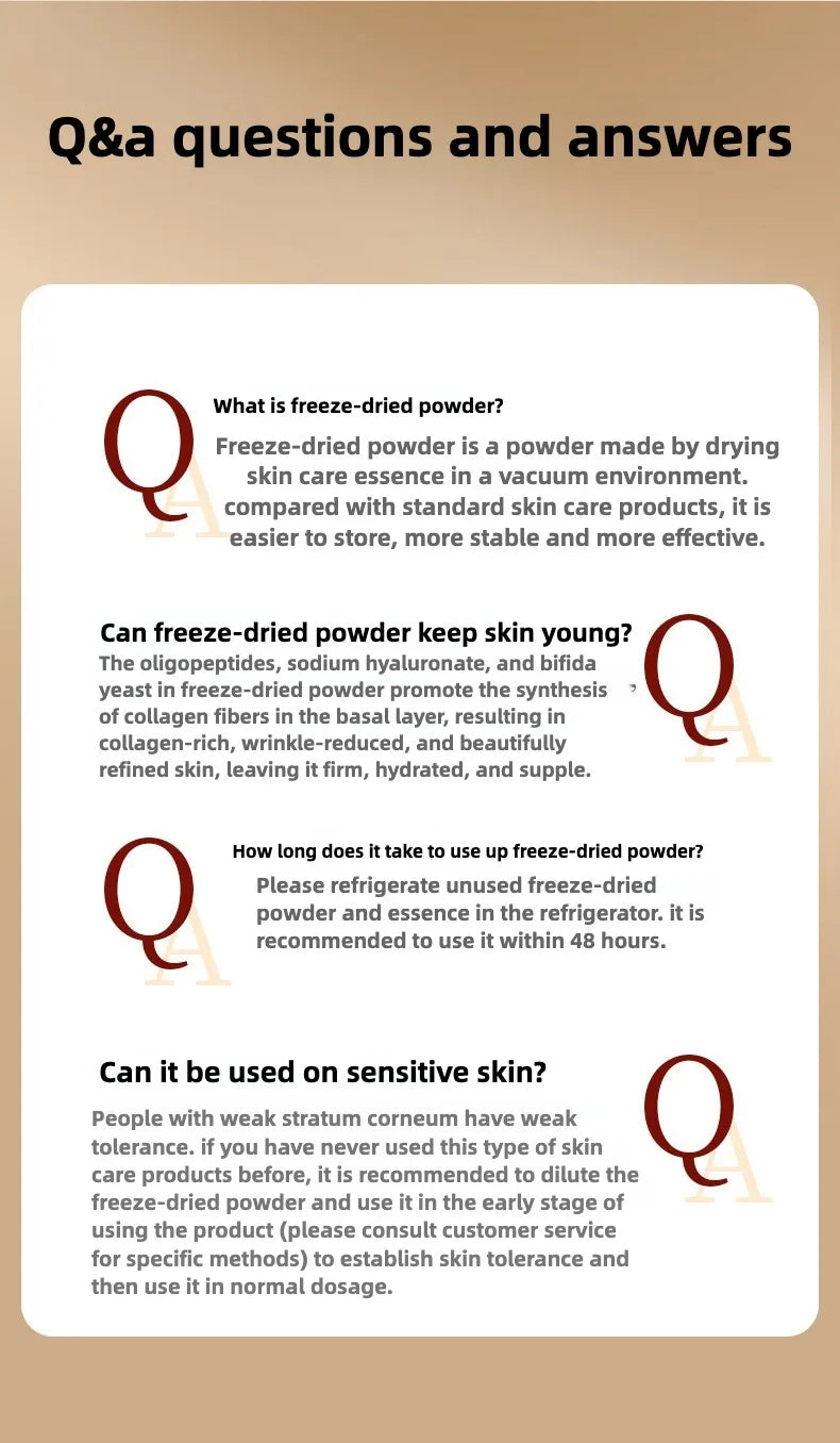 Hexapeptide Freeze-dried Powder "Botox-Like" Anti Aging Skin Care