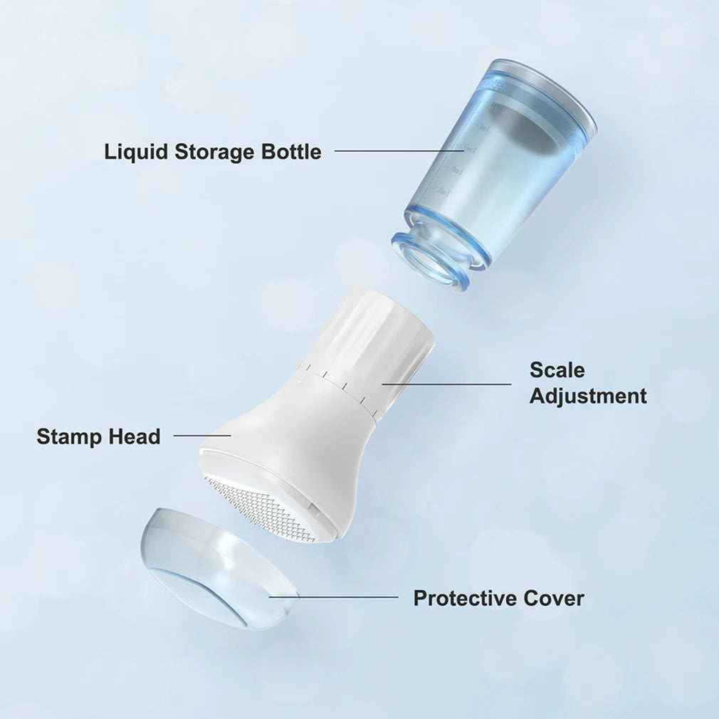 140 Adjustable Derma Stamp with Serum Container skincare Tool.