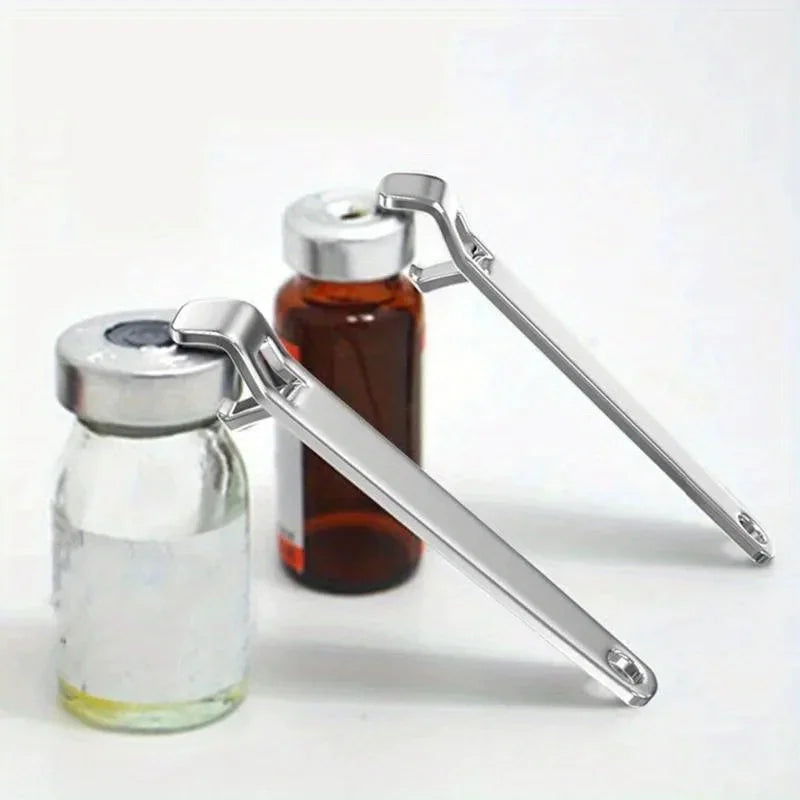 2PCS Stainless Steel Liquid Vial Opener. YOU WILL NEED ONE OF THESE.