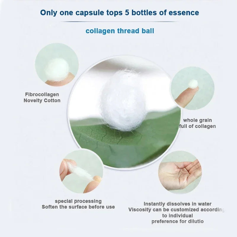 Korean Hydrolyzed Silk Protein Collagen Thread Ball SkinCare