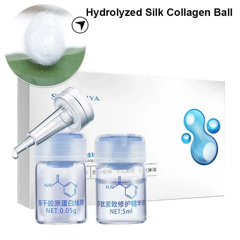 Korean Hydrolyzed Silk Protein Collagen Thread Ball SkinCare