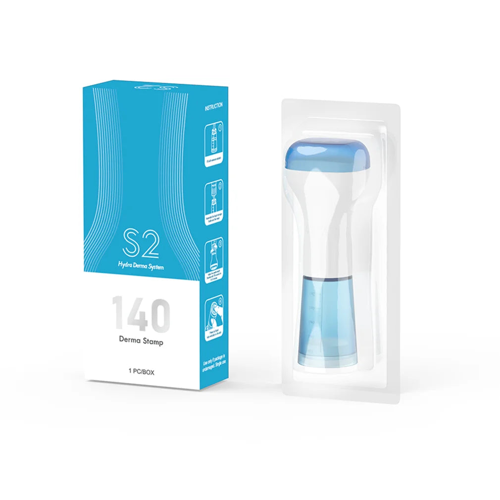 140 Adjustable Derma Stamp with Serum Container skincare Tool.
